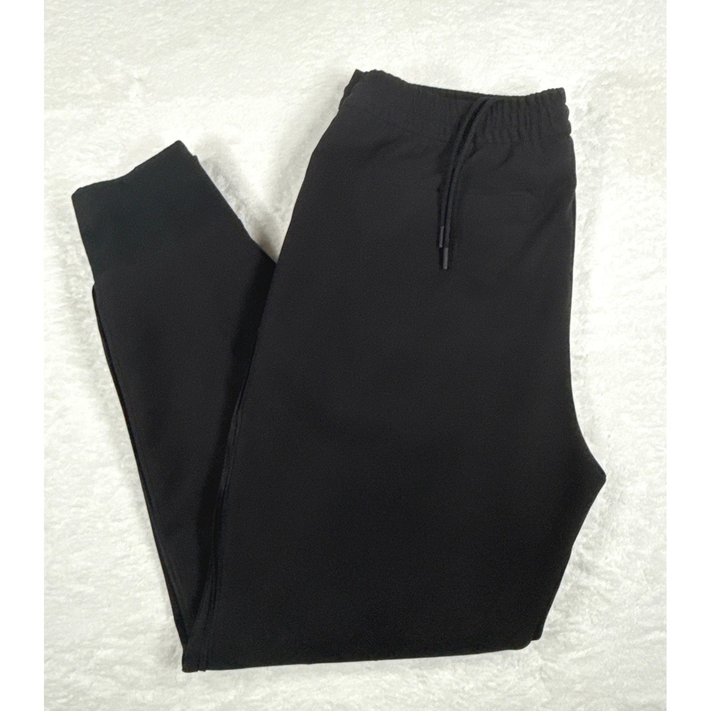 Athleta Endeavor Jogger Pants Womens 10 Black Stretch Pull On Tapered